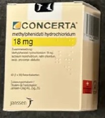 Concerta ER 18 mg levering Norge